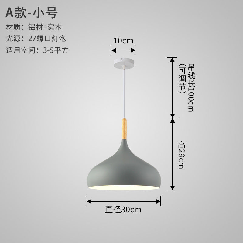 Nordic Style Vintage Restaurant Pendant Light Fixture