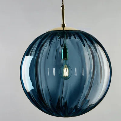 Nordic Glass Globe LED Pendant Light – Modern Hanging Lamp for Kitchen, Dining & Bedroom