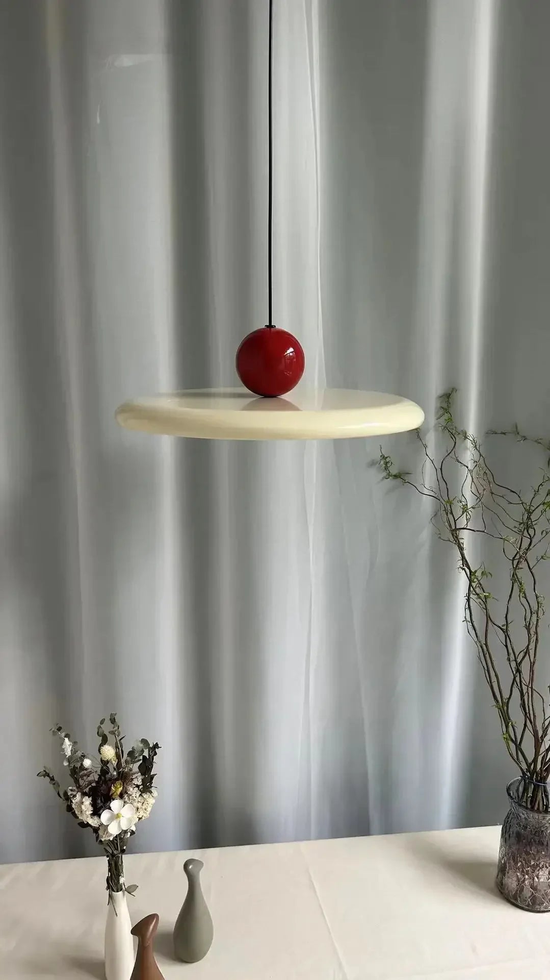 Retro Flying Saucer Iron Chandelier – Nordic LED Pendant Lamp for Dining Room & Home Decor