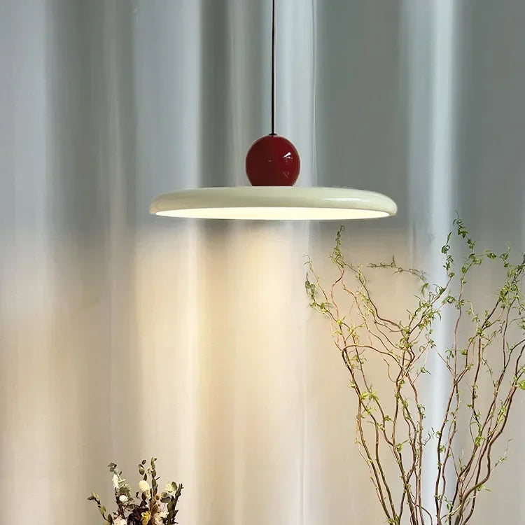 Retro Flying Saucer Iron Chandelier – Nordic LED Pendant Lamp for Dining Room & Home Decor