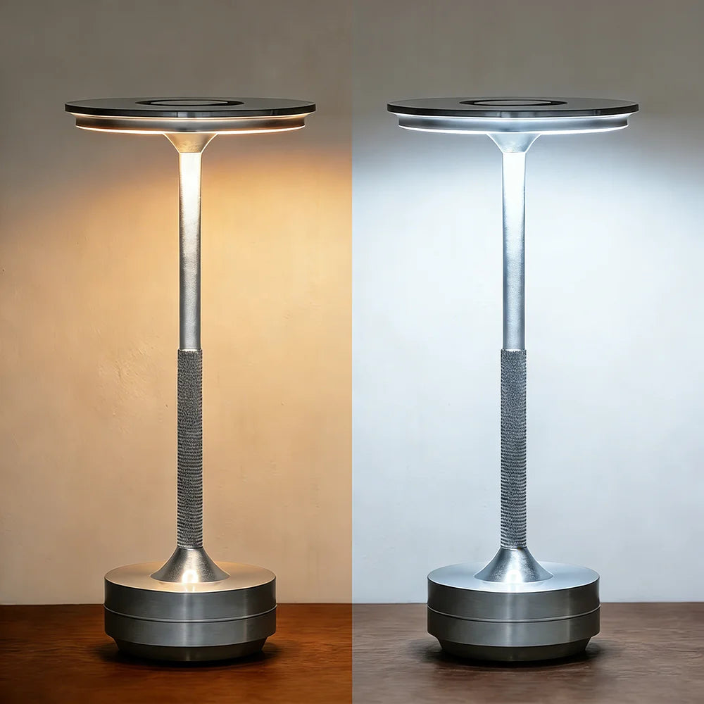 Rechargeable Wireless Table Lamp Set of 2 – Touch Sensor LED Night Light for Bedroom & Bar