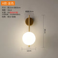 Rechargeable LED Wall Sconce with Remote – Dimmable Glass Bedside Lamp in Gold or Black