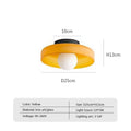 Orange & White Glass Pendant Light – Modern Hanging Lamp for Living Room, Kitchen & Bedroom