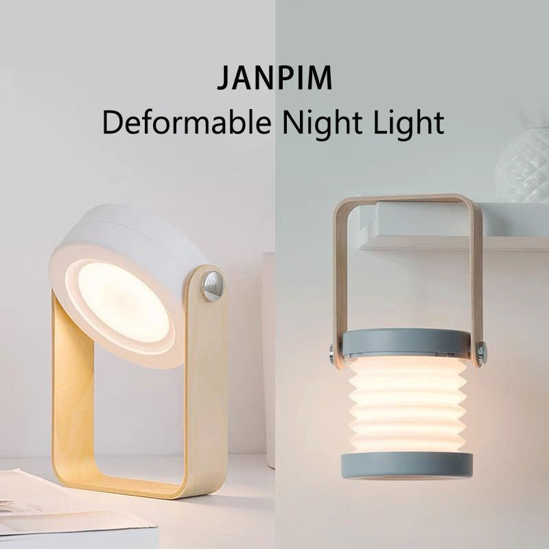 Foldable LED Reading Lamp – Portable USB Rechargeable Touch Night Light for Home & Travel
